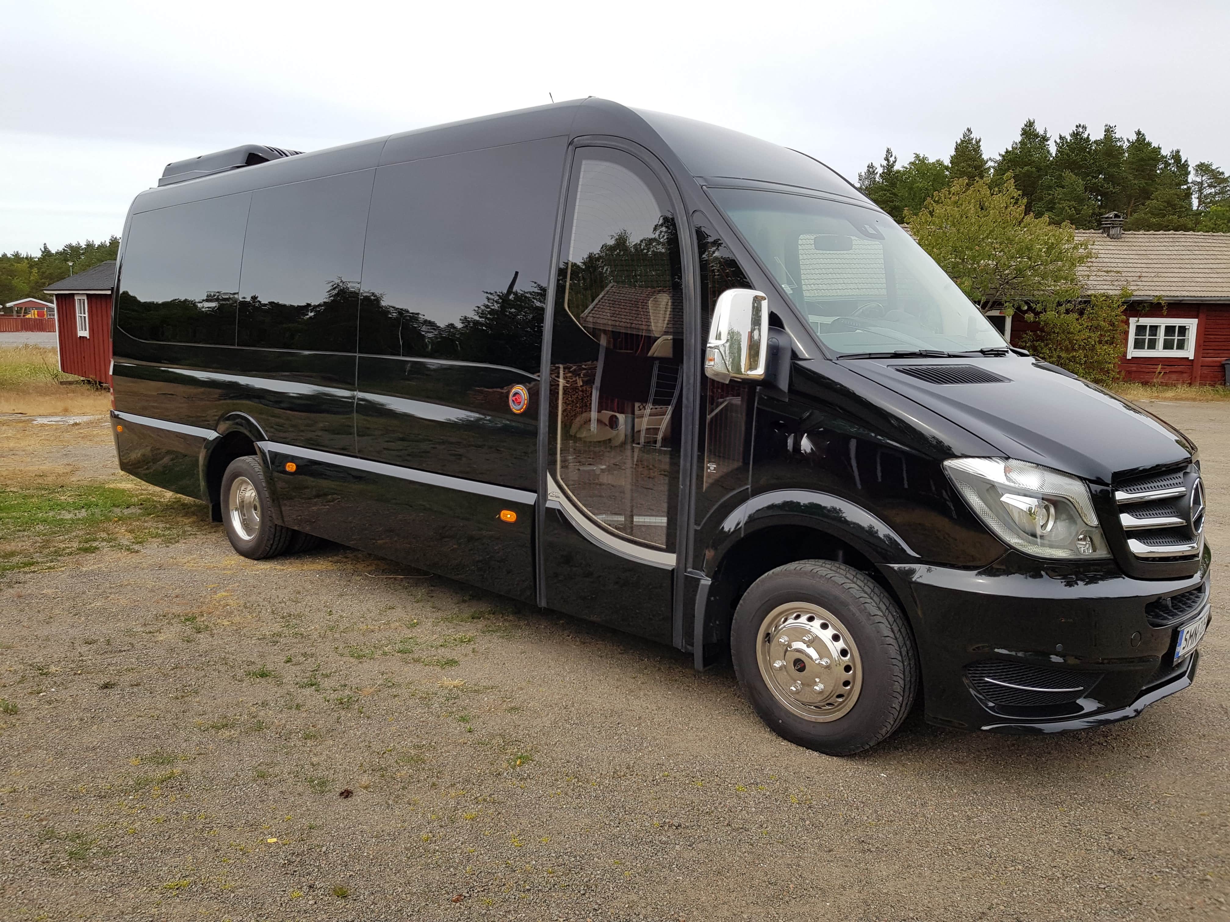 Limo Finland's VIP bus in Helsinki